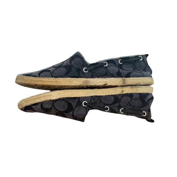 Coach Mellow Signature Jacquard Espadrilles Flats Womens Size 8 Slip On Shoes - Picture 7 of 9